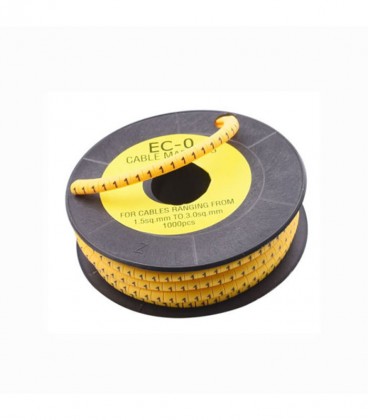 شماره سیم حلقه ای EC-0 برای سیم های 1.5 تا 3 میلی متر