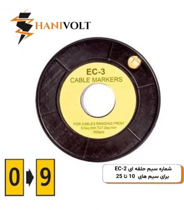 شماره سیم حلقه ای EC-3 برای سیم های 8 تا 11.9 میلی متر